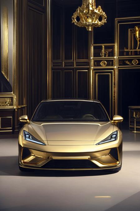 03819-3943113967-((1 car)),((suv)),((gold car)),((RAW photo)),((best quality)),(realistic),Luxury hotel like a palace,extremely detailed,(photo-r.png